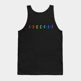 Queer AF LGBTQ Valentine's Day Tank Top